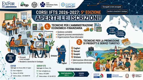 Avvio corsi IFTS 2026-2027